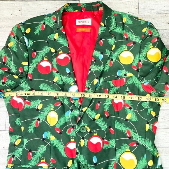 Opposuits Chistmas Lights & Ornaments Suit Jacket Men's Size Small NWT - Picture 7 of 8